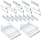 Azar Displays Adjustable Tall Divider Bin Cosmetic Tray w Pushers - Customize Slot Size to Product, Clear, 2-Pack 225830-TALL-CLR-2PK - alternate 3